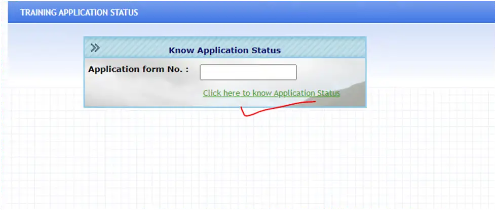 Know your application status